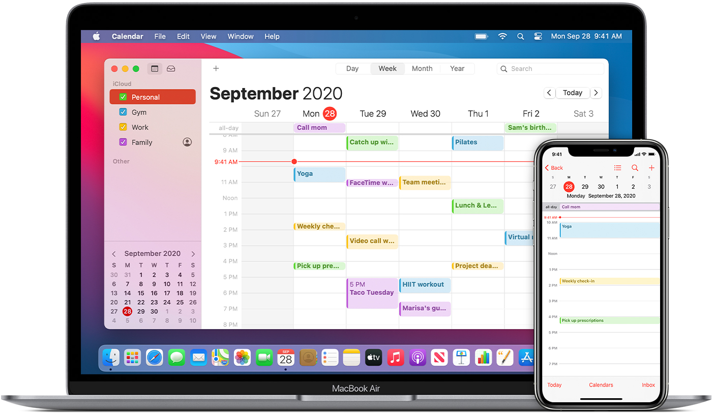 calendar app for mac os